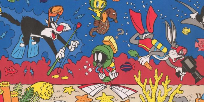 1000x1000 Retro Art Looney Tunes Merry Melodies Cartoon Characters Colorful