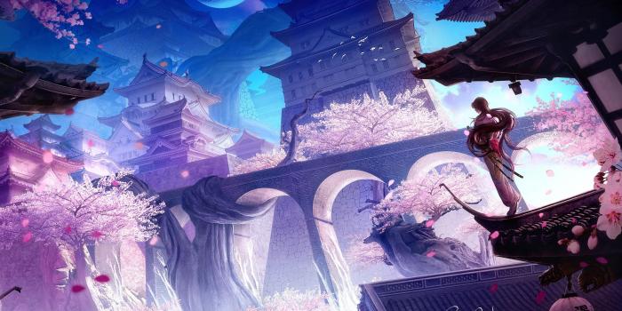 2560x1440 2560x1440 Sakura Castle 4k 1440P Resolution HD 4k Wallpapers, Images,  Backgrounds, Photos and Pictures