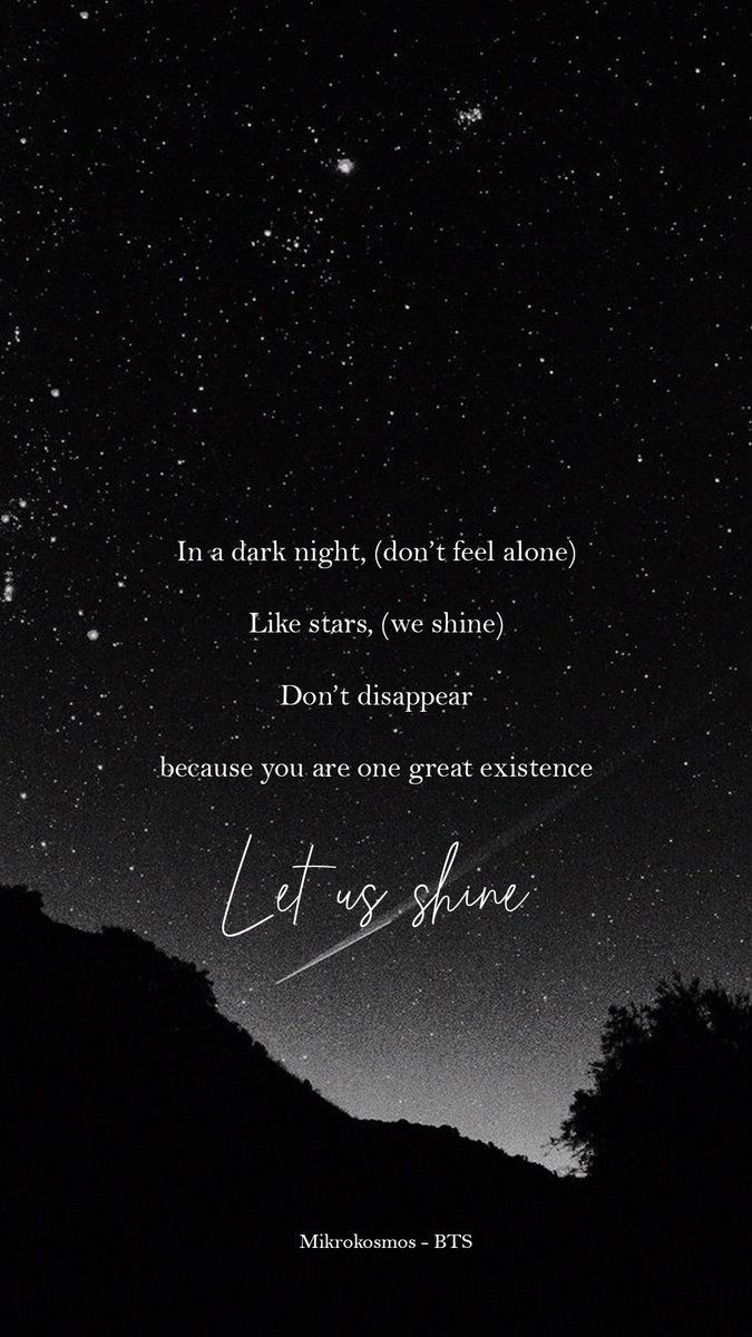 675x1200 Aesthetic Dark Aesthetic Bts Lyrics Wallpaper