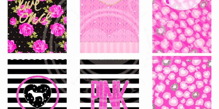 1600x1600 Pretty Walls: PINK NATION 15 PIECE WALLPAPER SET