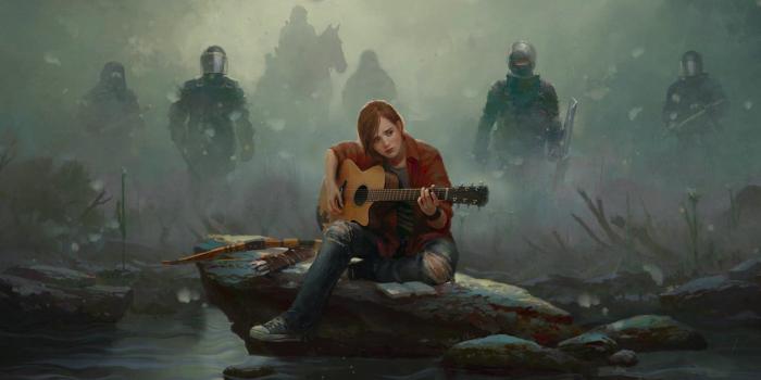 1920x1080 Ellie and Guitar in the rain. (The Last of Us). Info in comments.  [1920x1080] : wallpapers