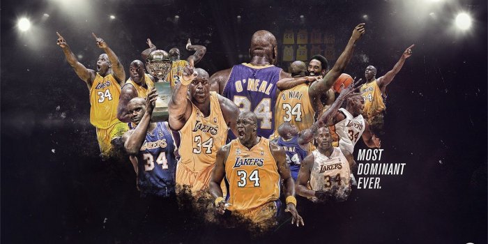 1440x900 CAAAN YOU DIIIIG IT!?? Shaq Lakers wallpaper! : lakers