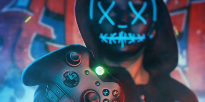 2048x1152 Anonymous Gamer Wallpaper