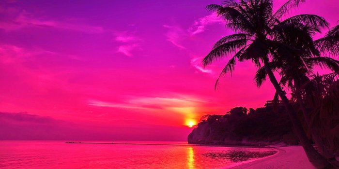 1600x1000 HD Wallpapers: Beach Sunset Wallpaper
