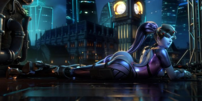 1920x1080 Overwatch Widowmaker 3D Desktop HD Wallpaper
