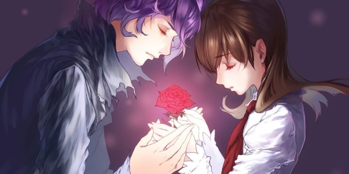 1920x1200 Animated Love Couple Wallpaper In Hd - Romantic Cute Anime Couple -  1920x1200 - Download HD Wallpaper - WallpaperTip