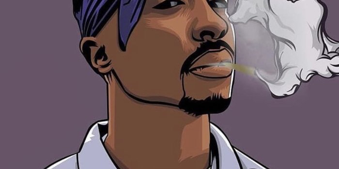 1242x1236 M Stuuter on Desenhos | Tupac art, Hip hop art, Rapper art