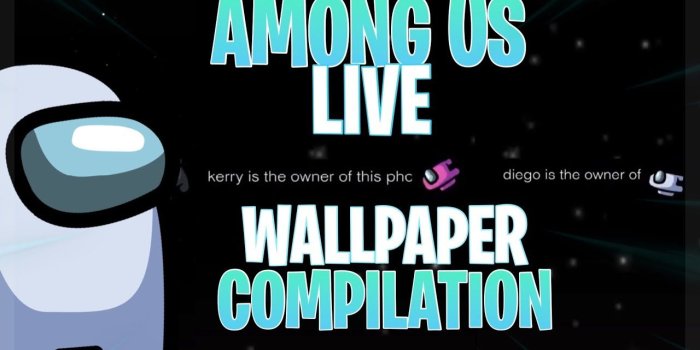 1280x720 AMONG US free to use live wallpapers compilation