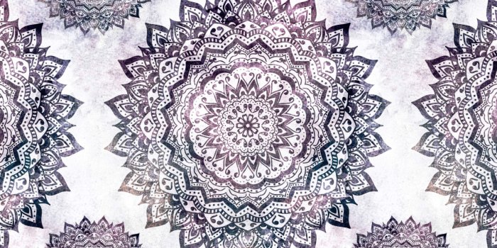 3028x1872 Mandala Symbols Wallpaper for Walls | Black Mandala