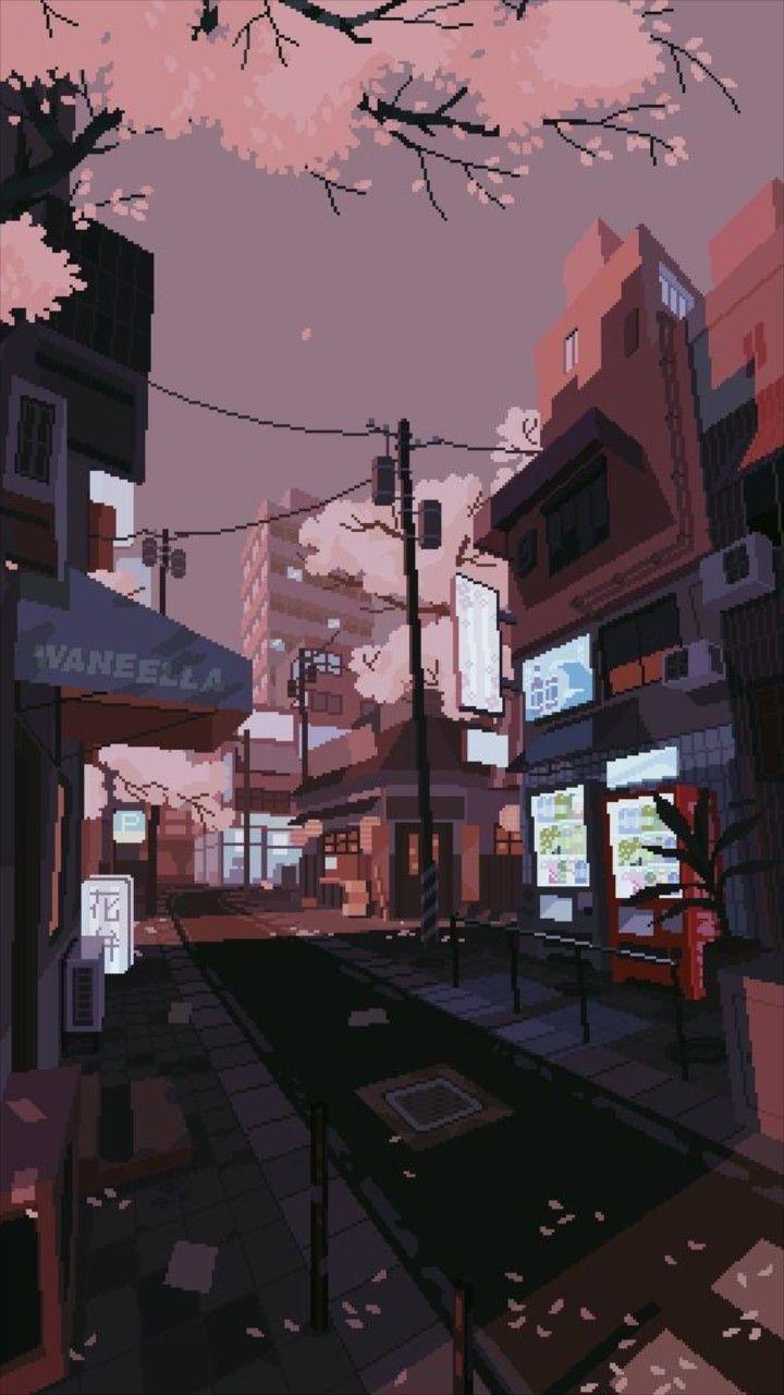 720x1280 Anime Aesthetic Street Wallpapers
