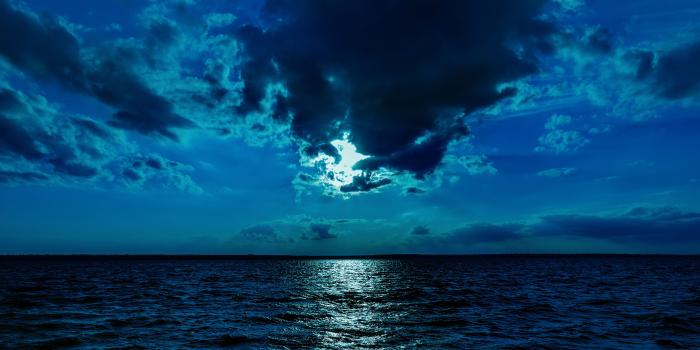 4000x2250 Night Moon Sea Sky Blue 4k, HD Nature, 4k Wallpapers, Images, Backgrounds,  Photos and Pictures