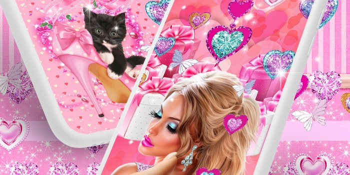 3200x3400 Girly pink live wallpapers for Android - APK Download