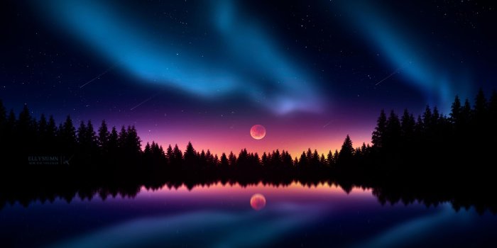 3265x1837 Colorful Night Stars, HD Artist, 4k Wallpapers, Images, Backgrounds, Photos  and Pictures