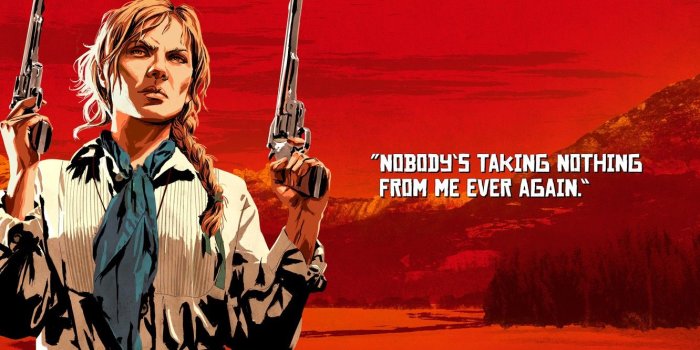 1332x850 Wallpaper girl, weapons, guns, Red Dead Redemption 2, Sadie Adler images  for desktop, section игры - download