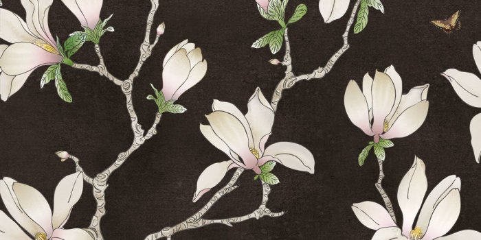 1100x1320 Floral Magnolia Wallpaper, Large Floral Wallpaper Online • Milton & King