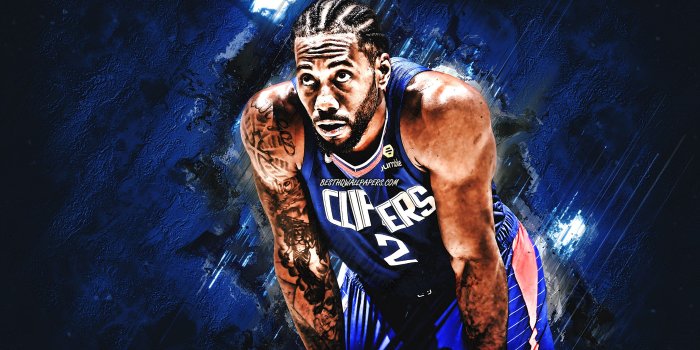 2880x1800 Download wallpapers Kawhi Leonard, NBA, Los Angeles Clippers, blue stone  background, American Basketball Player, portrait, USA, basketball, Los  Angeles Clippers players, Kawhi Anthony Leonard for desktop with resolution  2880x1800. High Quality HD