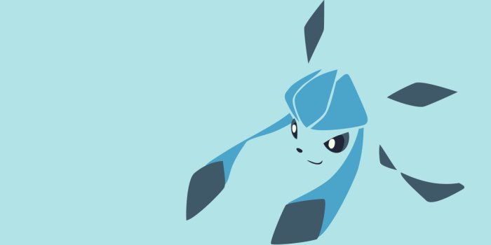 1600x900 Eevee, Eeveelution, Glaceon, Minimal, Pokemon HD Wallpaper & Background •  10652 • Wallur