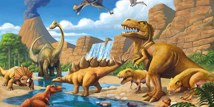1500x1008 Amazon.com: GREAT ART Kid's Room Nursery Photo Wallpaper – Dinosaur  Adventure – Picture Decoration Dino World Comic Style Vulcano Prehistoric  Reptile Image Decor Wall Mural (82.7x55.1in - 210x140cm): Posters & Prints
