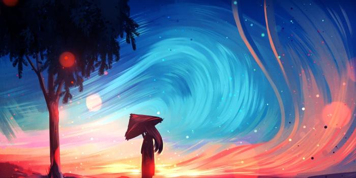 2880x1800 Download 2880x1800 Fantasy Woman, Painting, Tree, Umbrella, Bokeh, Asian Vibe  Wallpapers for MacBook Pro 15 inch - WallpaperMaiden