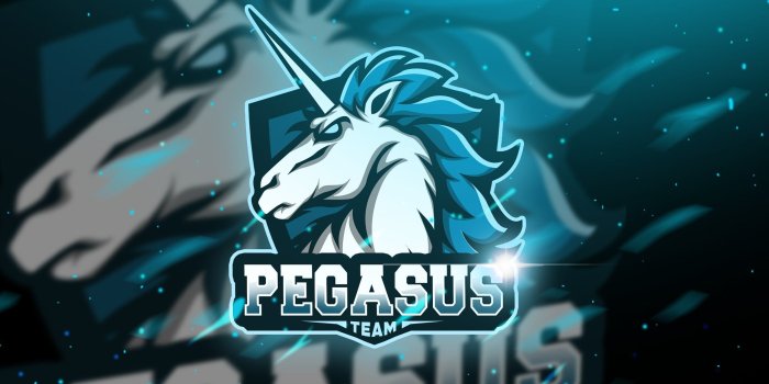 2340x1560 Pegasus - Mascot & Logo Esport | Pegasus logo, Pegasus, Blue background  images