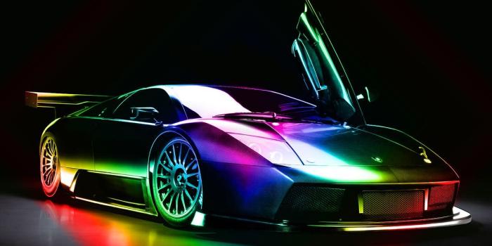 1280x1024 Rainbow Wallpaper Galaxy Lamborghini
