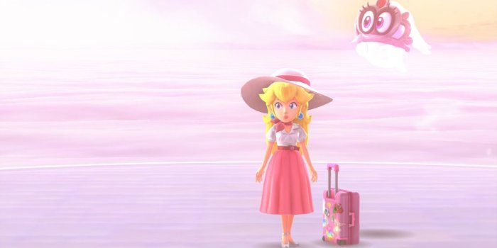 2367x1318 Mario Odyssey Peach Backgrounds