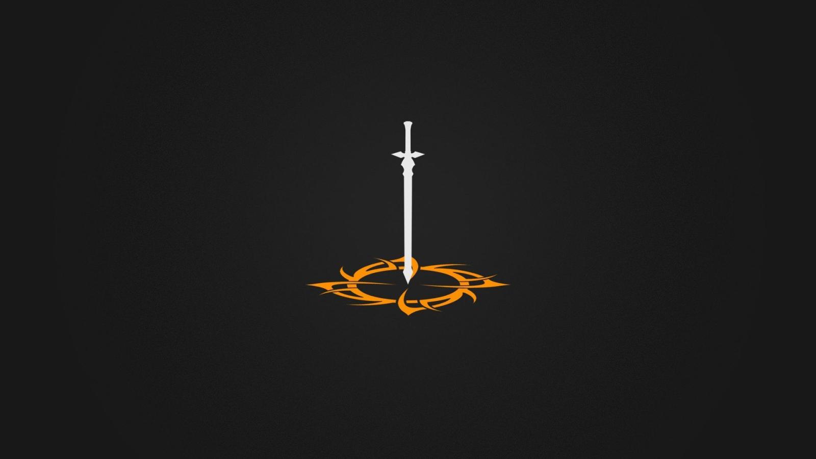 1920x1080 minimalism, Sword, Black, White, Anime HD Wallpapers / Desktop and Mobile  Images & Photos