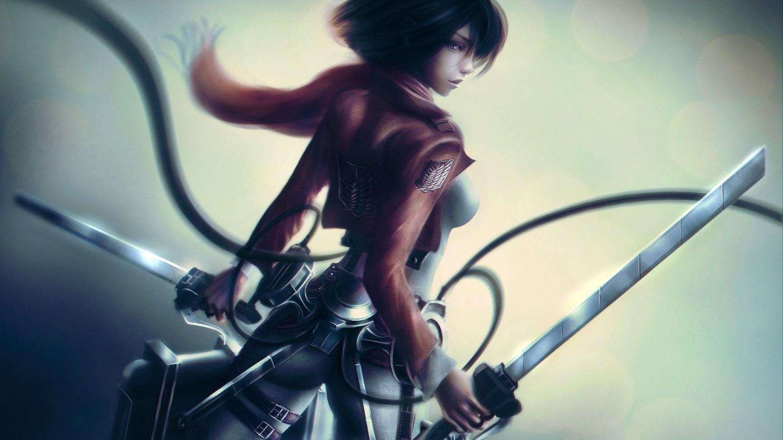 1920x1080 Mikasa Ackerman With Sword Wallpaper, HD Anime 4K Wallpapers, Images,  Photos and Background