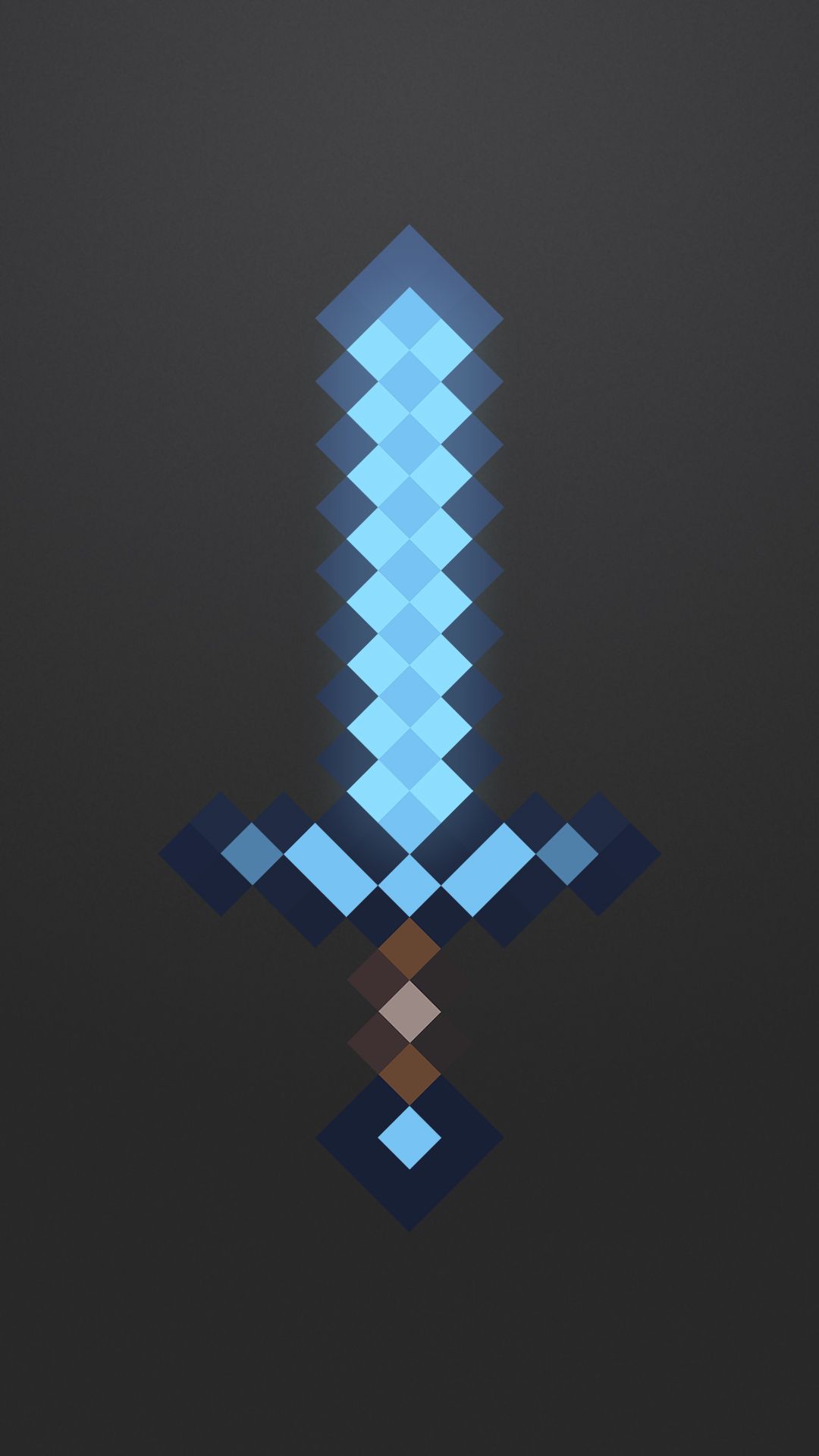 1080x1920 Minecraft FHD Diamond Sword Wallpaper (Blue) - Imgur