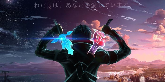 1920x1080 Sword art online - Kirito art - Backgrounds art | Sword art, Sword art  online wallpaper, Sword art online asuna