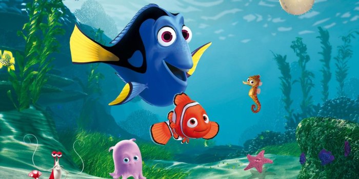 1332x1000 finding nemo mural wall - Clip Art Library