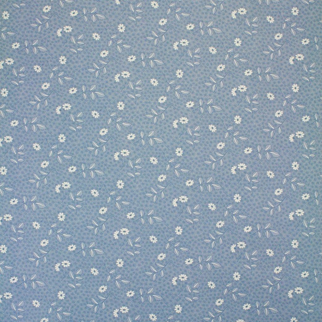 1040x1040 Vintage Wallpapers - Online Shop | 80s Blue Floral Wallpaper