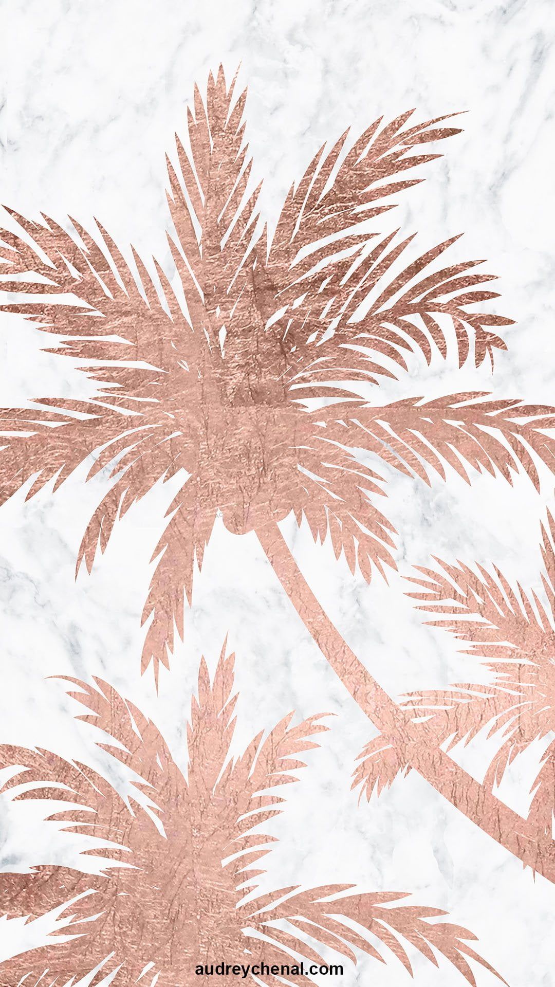 1080x1920 Palm tree painted on marble | iPhone Wallpapers