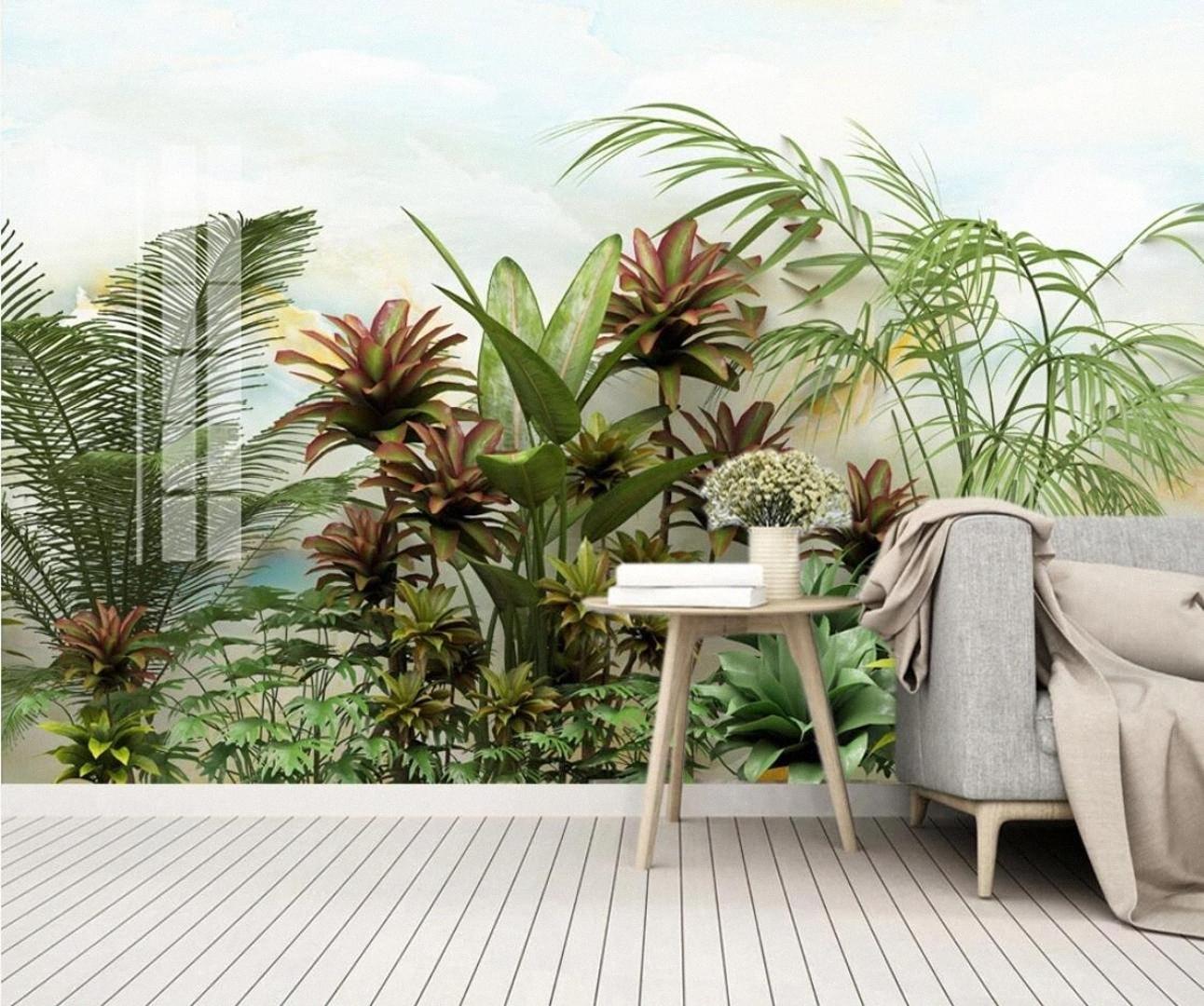 1292x1080 European Creative HD Tropical Wallpaper Nordic Rain Forest Wall Mural 3D  Marble Wall Papers Home Decor Canvas Contact Paper GCSi# Hd Images  Wallpapers Hd It Wallpapers From Ninemarshall, $26.29| DHgate.Com