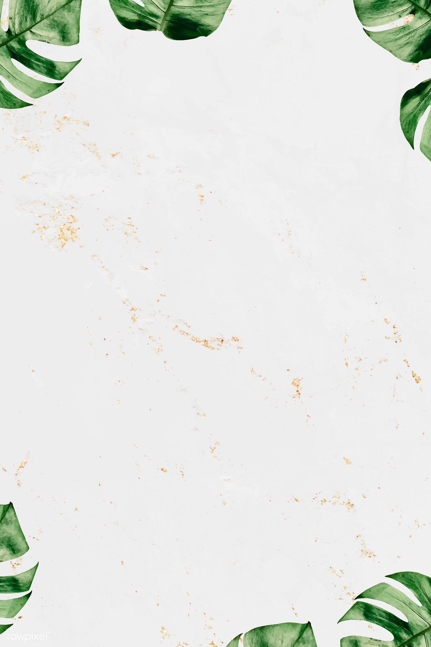 1400x2100 Download premium vector of Monstera leaf frame on marble textured |  Monstera leaf, Flower background wallpaper, Marble texture