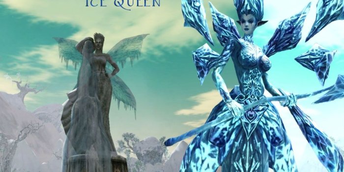 1024x768 ice queen Ice Queen – Anime Azumanga HD Desktop Wallpaper