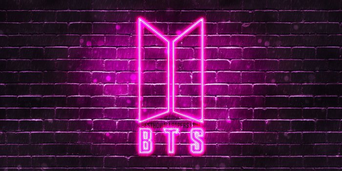 3840x2400 Download wallpapers BTS purple logo, 4k, Bangtan Boys, purple brickwall, BTS  logo, korean band, BTS neon logo, BTS for desktop with resolution  3840x2400. High Quality HD pictures wallpapers