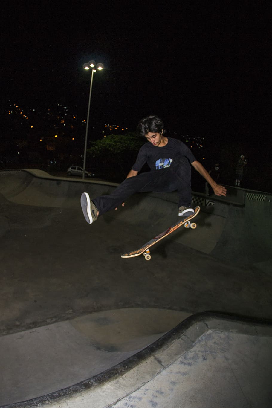 910x1365 Skateboard, Extreme Sport, Florianopolis, Full Length, - Night Skateboarding  - 910x1365 Wallpaper - teahub.io