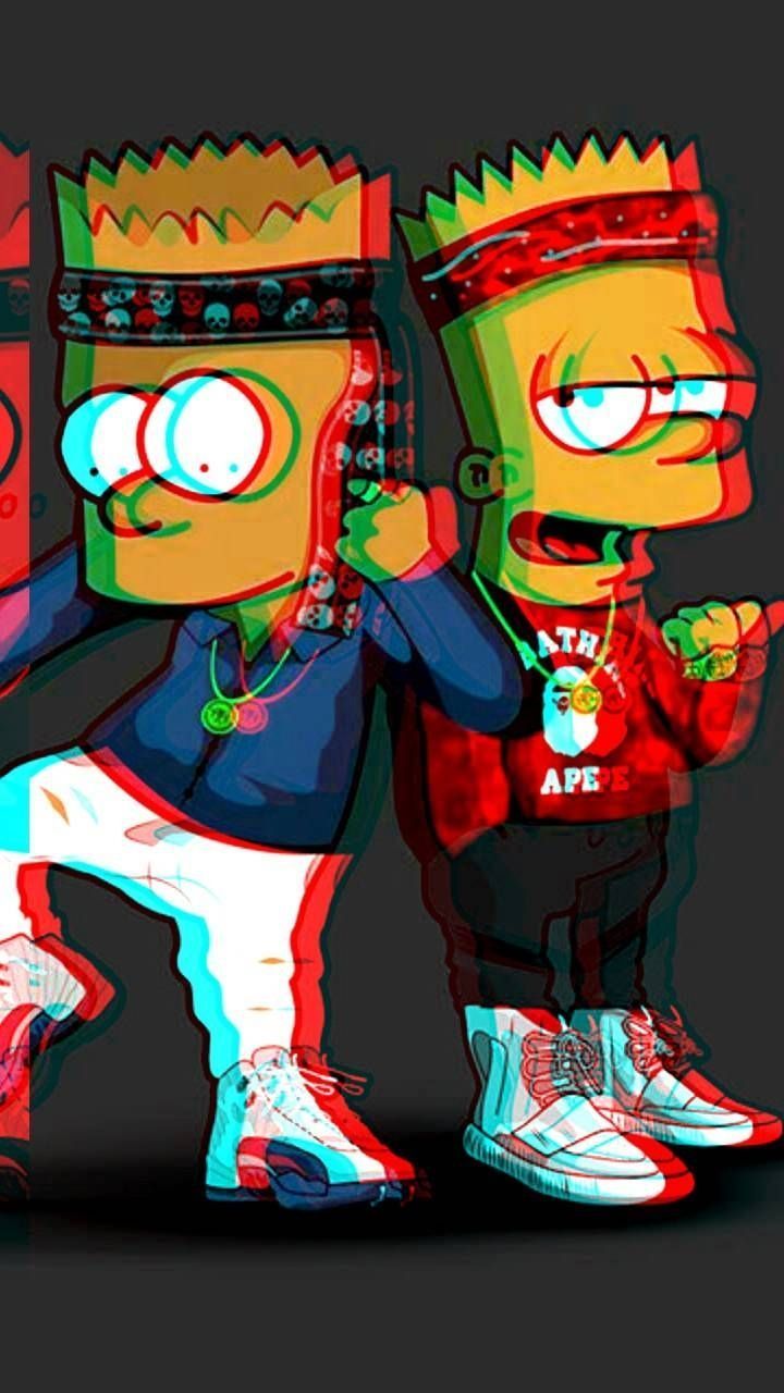 720x1280 Bart Bape Wallpapers Wallpaper Cave regarding The Most Awesome The Simpsons  3d W..., #3DWall... | Bart simpson art, Simpsons art, Bape wallpapers
