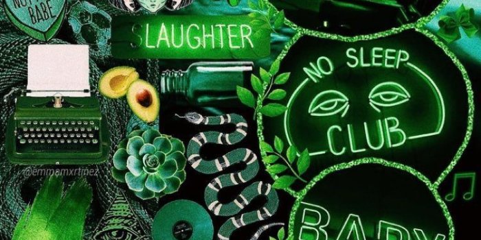 750x1334 Iphone Green Anime Aesthetic Wallpaper - Anime Wallpaper HD