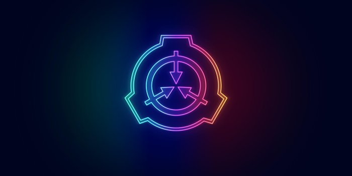 3840x2160 A neon SCP logo Wallpaper I made [3840 x 2160] : wallpapers