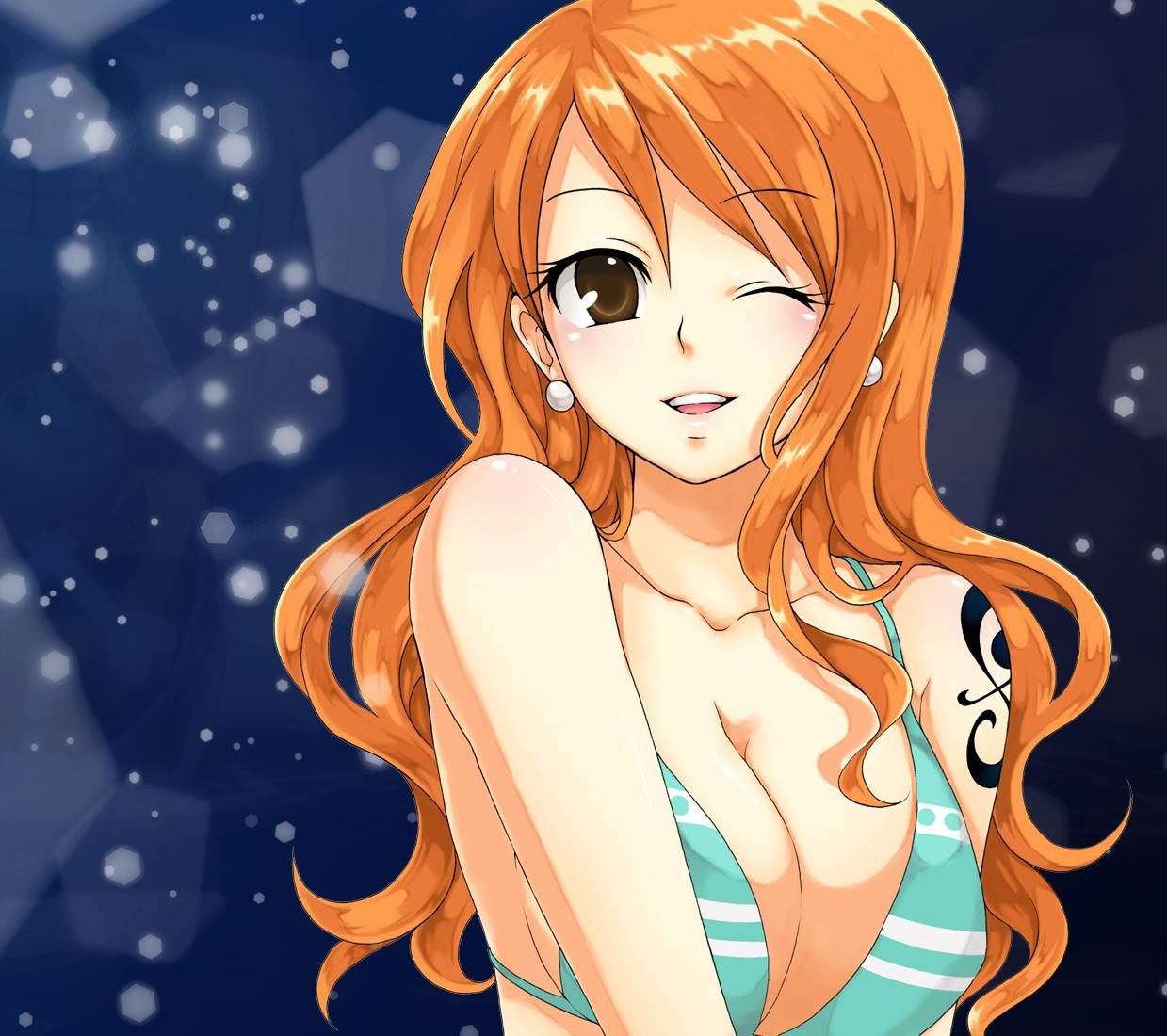 1239x1100 One Piece Nami wallpaper byzedge.net