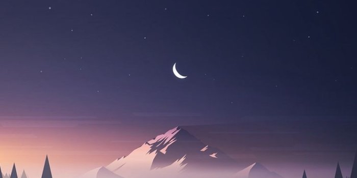 744x1392 Sunset Landscapes Moon Night Skyitl.cat