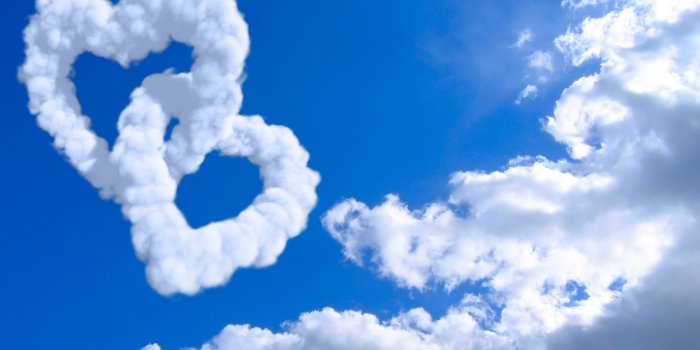 3840x2160 Wallpaper heart, 5k, 4k wallpaper, 8k, cloud, blue sky, Nature #9969