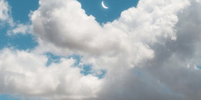 900x1600 Crescent moon in the blue sky #wallpaper #iphone #android #background  #followme | Blue sky wallpaper, Blue wallpaper iphone, Sky aesthetic
