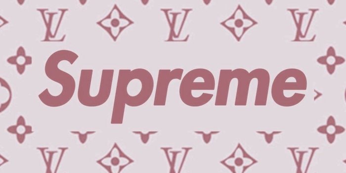 1080x1920 Louis Vuitton Supreme Wallpaper White