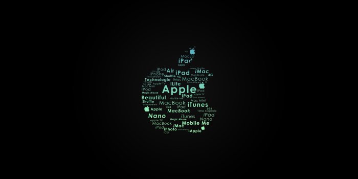 2560x1600 Apple logo typography MacBook Air Wallpaper Download | AllMacWallpaper