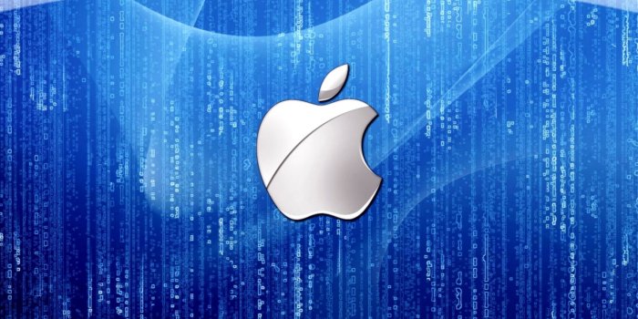 1512x987 Apple Mac Logo In Blue | Mega Wallpapers