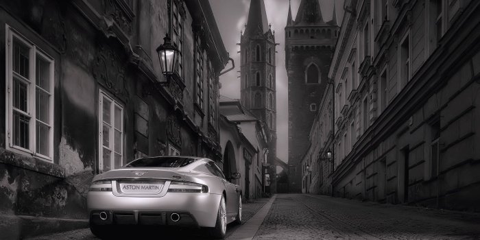 1920x1080 Aston Martin In The Old City Wallpapers And Images Wallpapers Desktop  Background