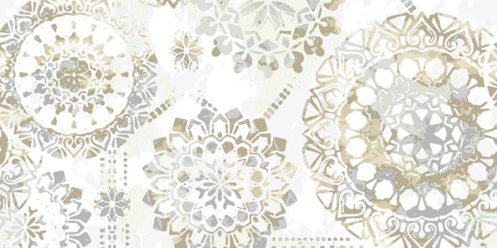 1000x1000 Bohemian Peel & Stick Wallpaper in Tan and Blue by RoomMates for York –  BURKE DECOR